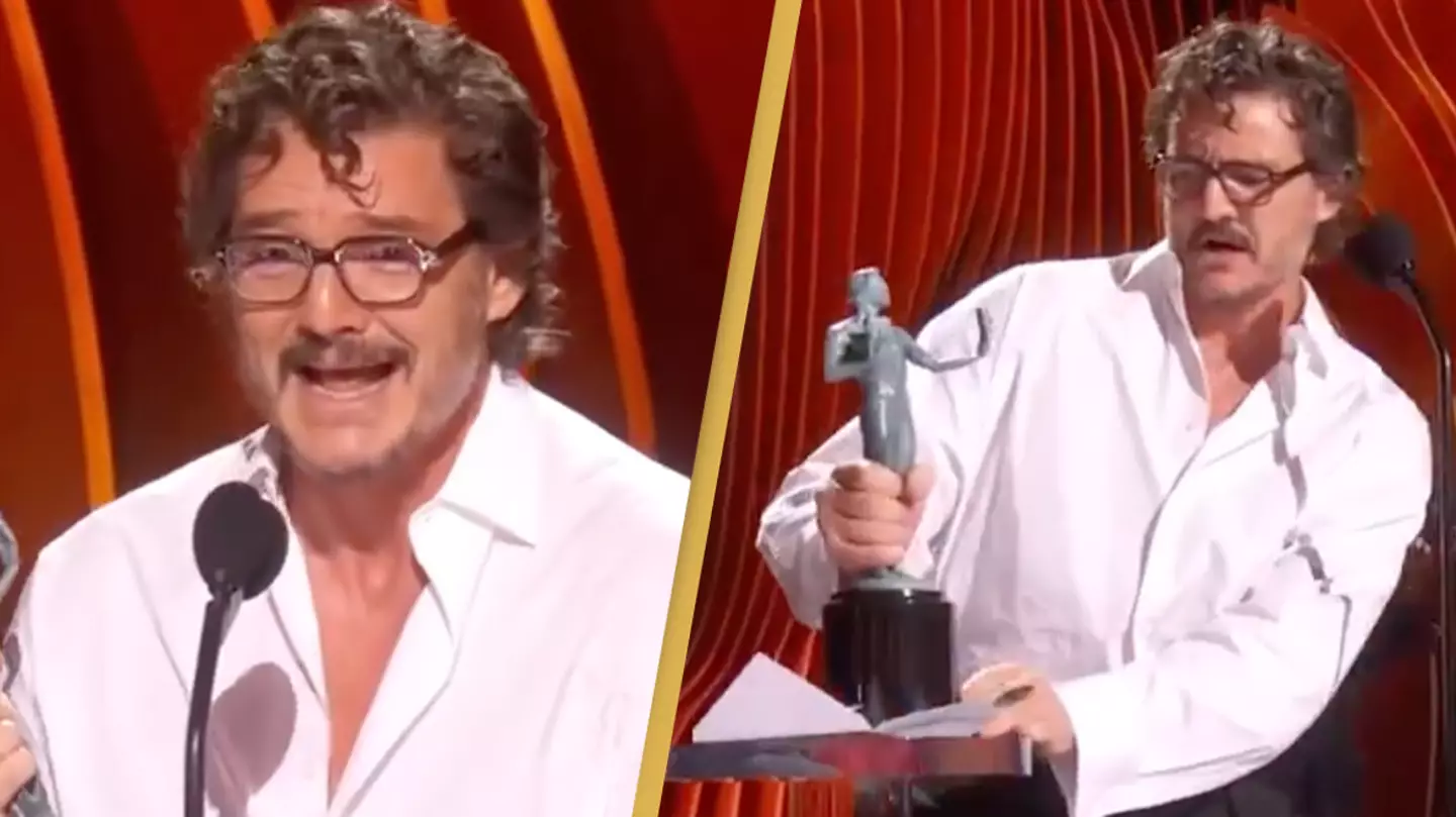 Fans all say the same thing as 'drunk' Pedro Pascal accepts SAG Award