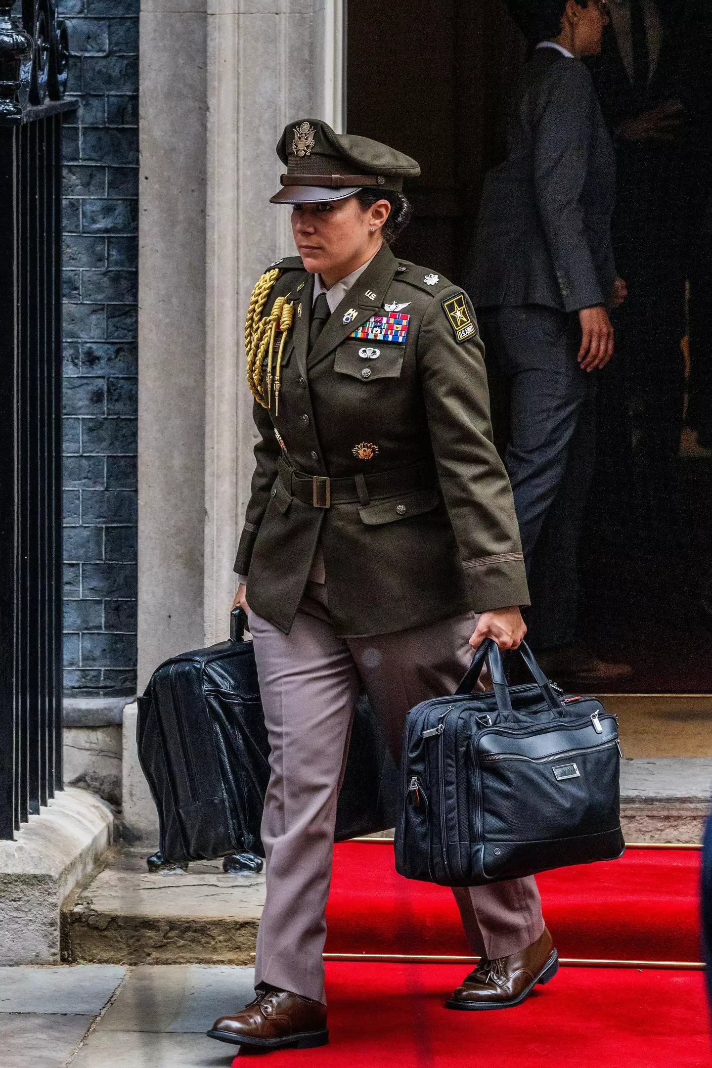 The nuclear football leaves Downing Street.
