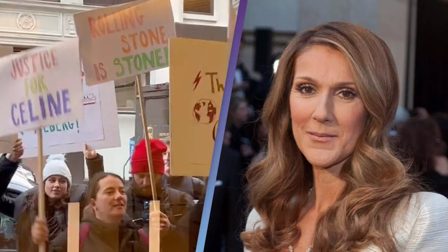 Celine Dion fans protest outside Rolling Stone offices after she didn't make 200 Greatest Singers list