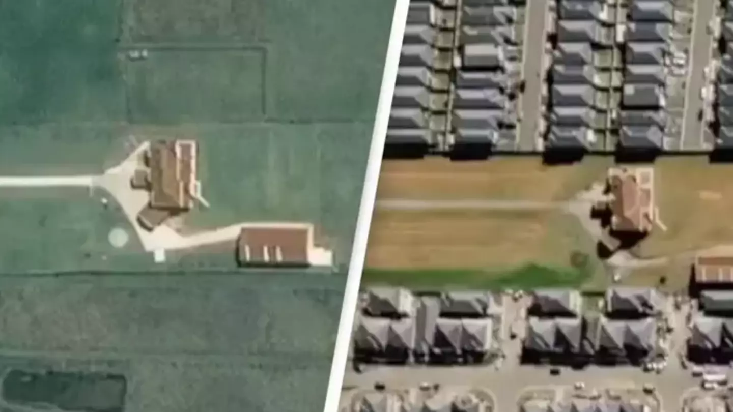 Incredible time-lapse video shows changes after family turned down $50m from developers who built suburb around their home