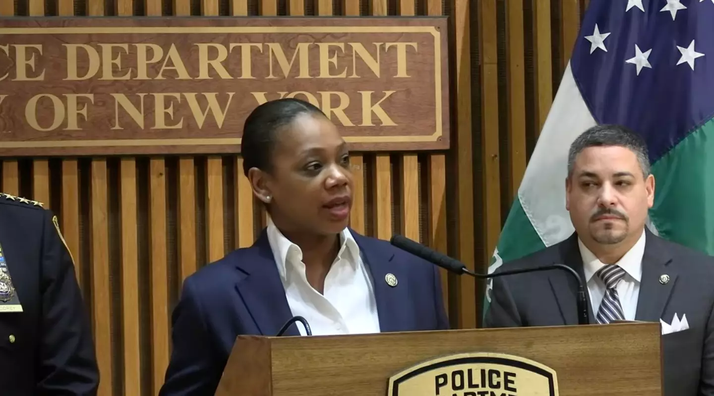 New York Police Commissioner Keechant Sewell.