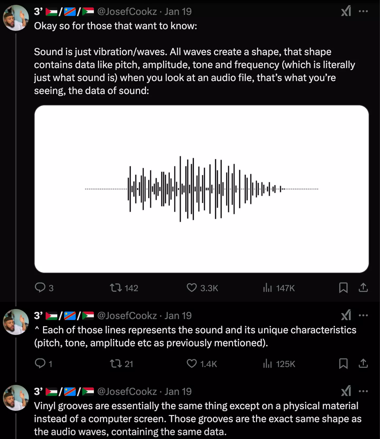How vinyl records are made (Twitter/ @JosefCookz)
