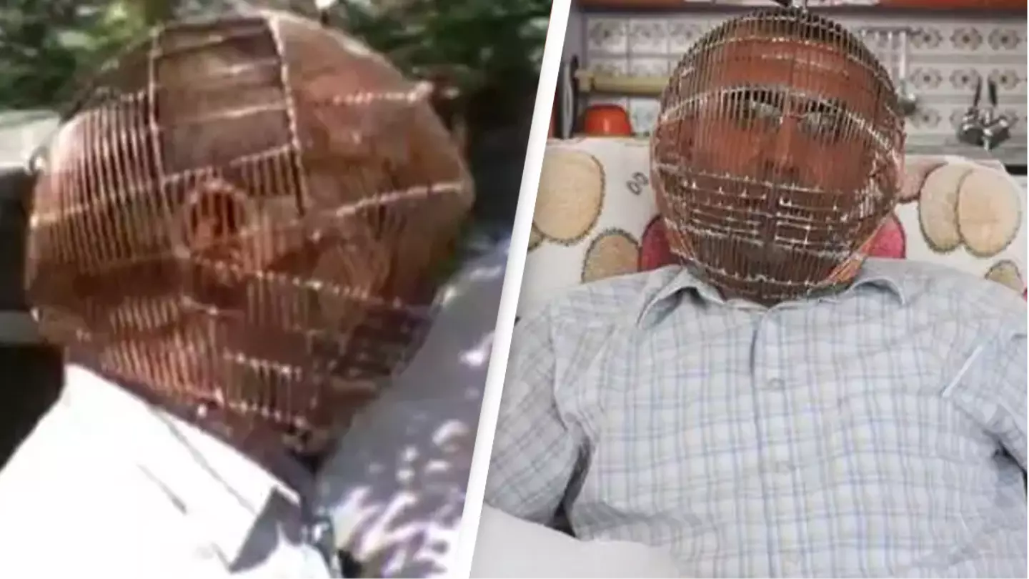 Man locks own head in cage in desperate attempt to quit smoking