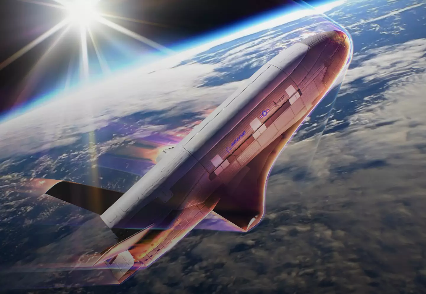 The manoeuvre was carried out by the X-37B (Boeing Space)