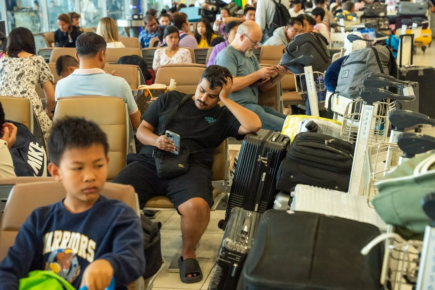 The outage has impacted thousands of customers at airports. (Mailee Osten-Tan/Getty Images)