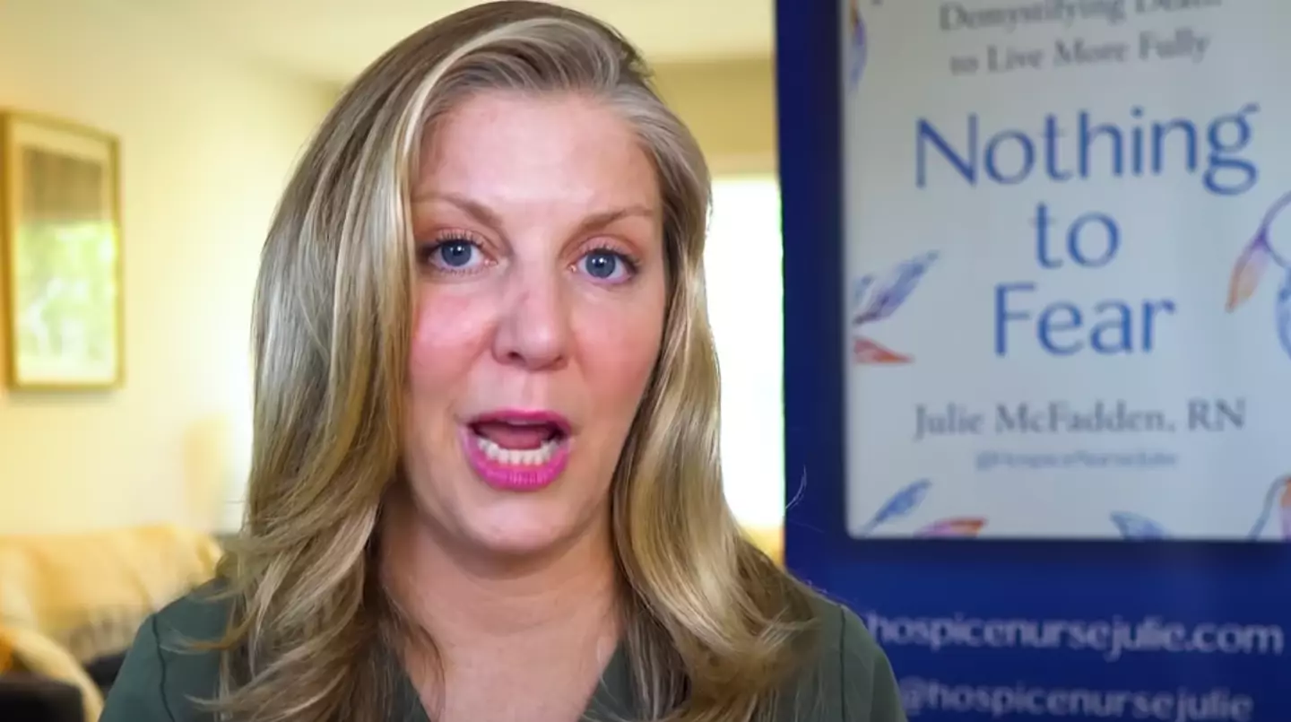 Hospice nurse Julie is raising awareness about certain realities of death. (YouTube/ Hospice Nurse Julie)