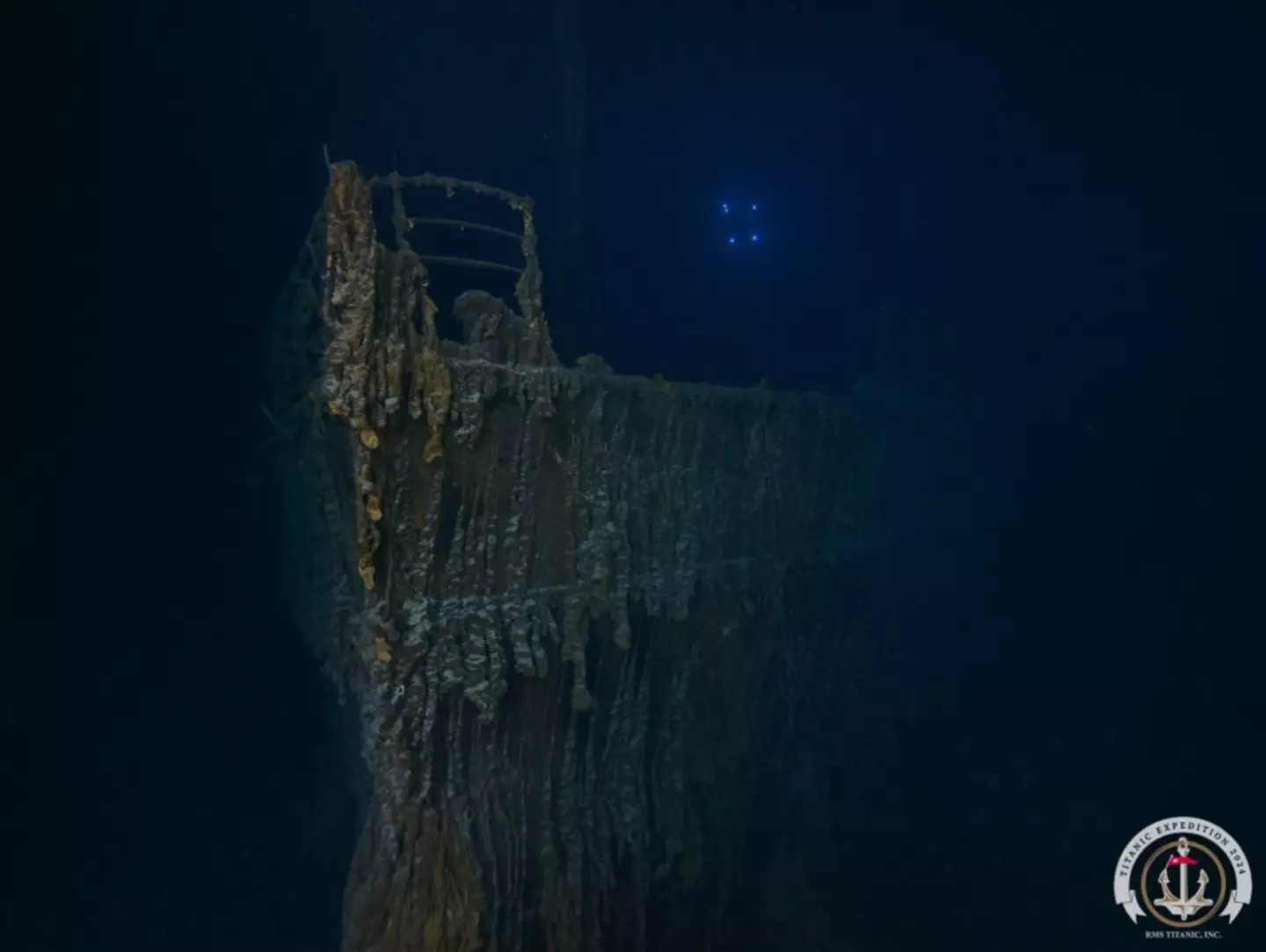 This is one of the most up-to-date pictures of the Titanic wreckage (RMS Titanic, Inc.)