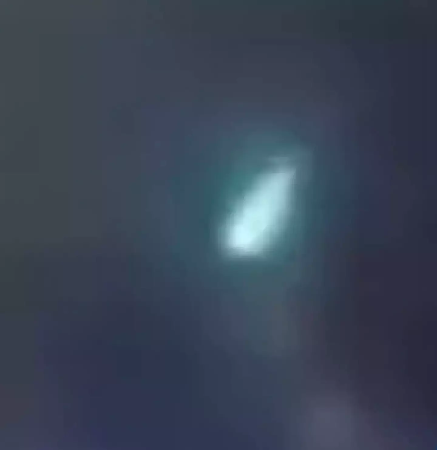 The 'UFO' was initially spotted in the sky.