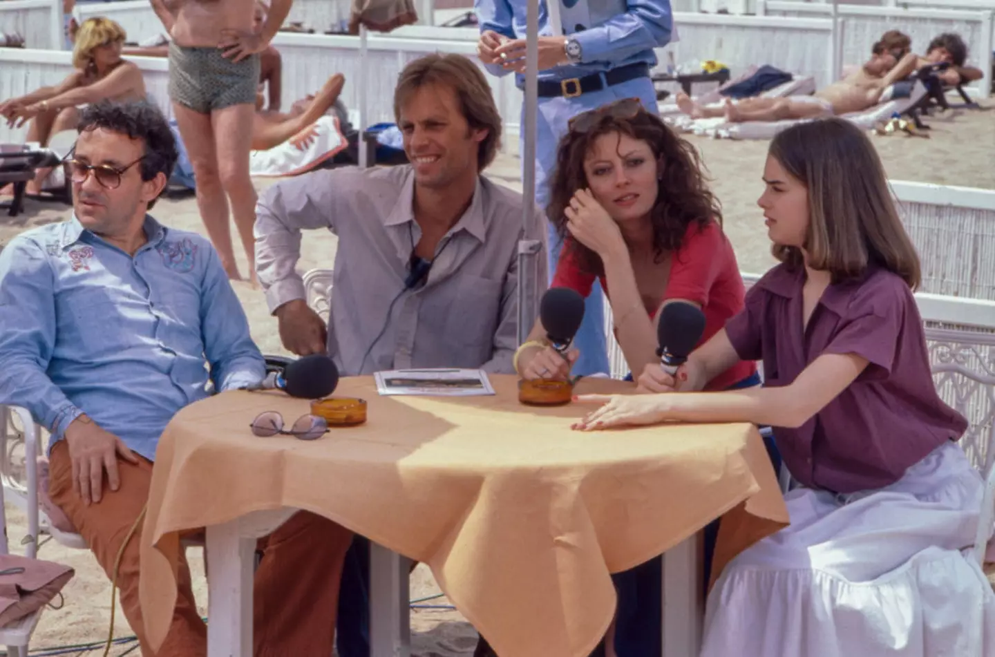 Brooke Shields (right) starred in Pretty Baby when she was just 11 (Bertrand LAFORET / Contributor /Getty)