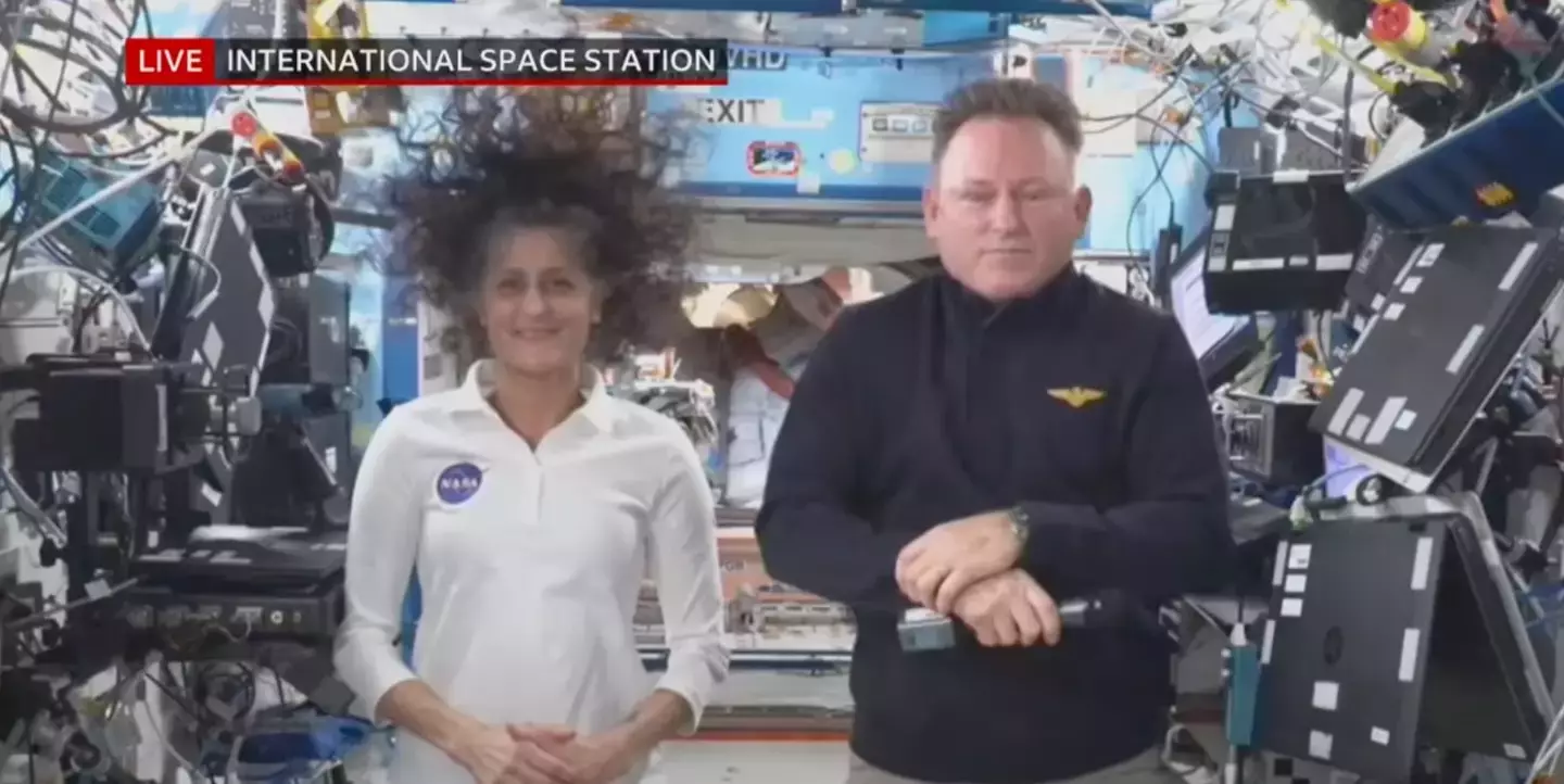 The two astronauts chatted to the media on September 13 (BBC News/NASA)