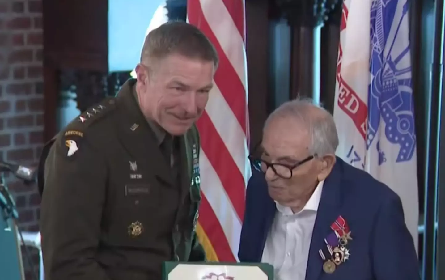 Kellerman finally received his medals after nearly 80 years.