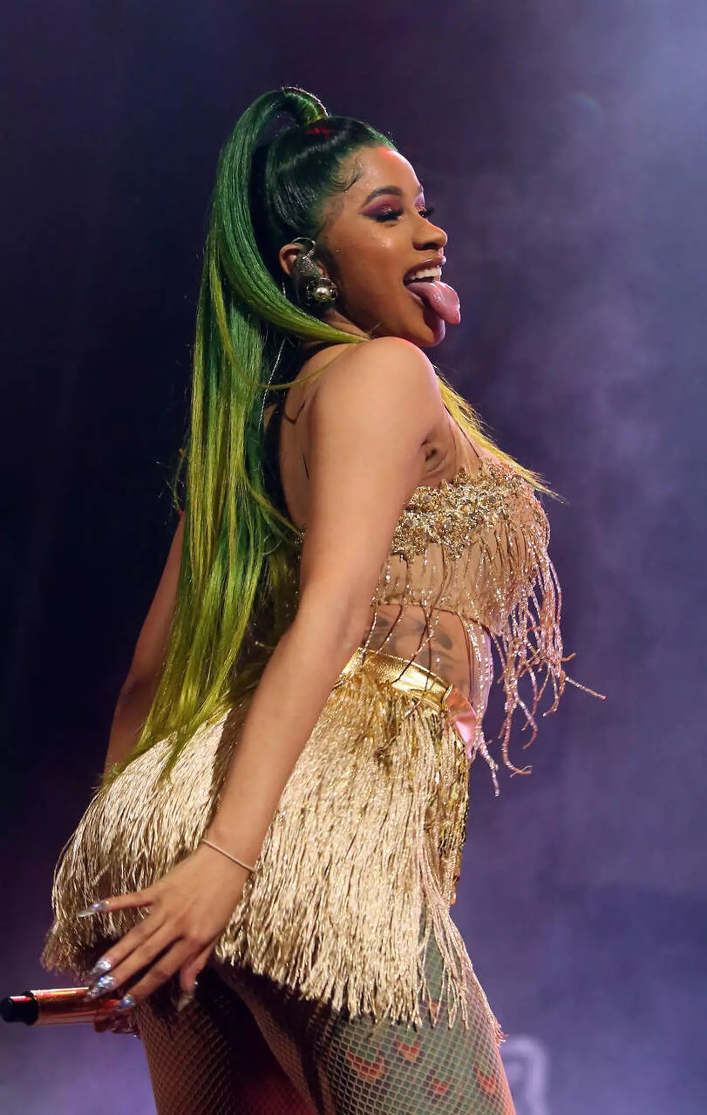 Cardi was the first female rapper to reach the achievement.