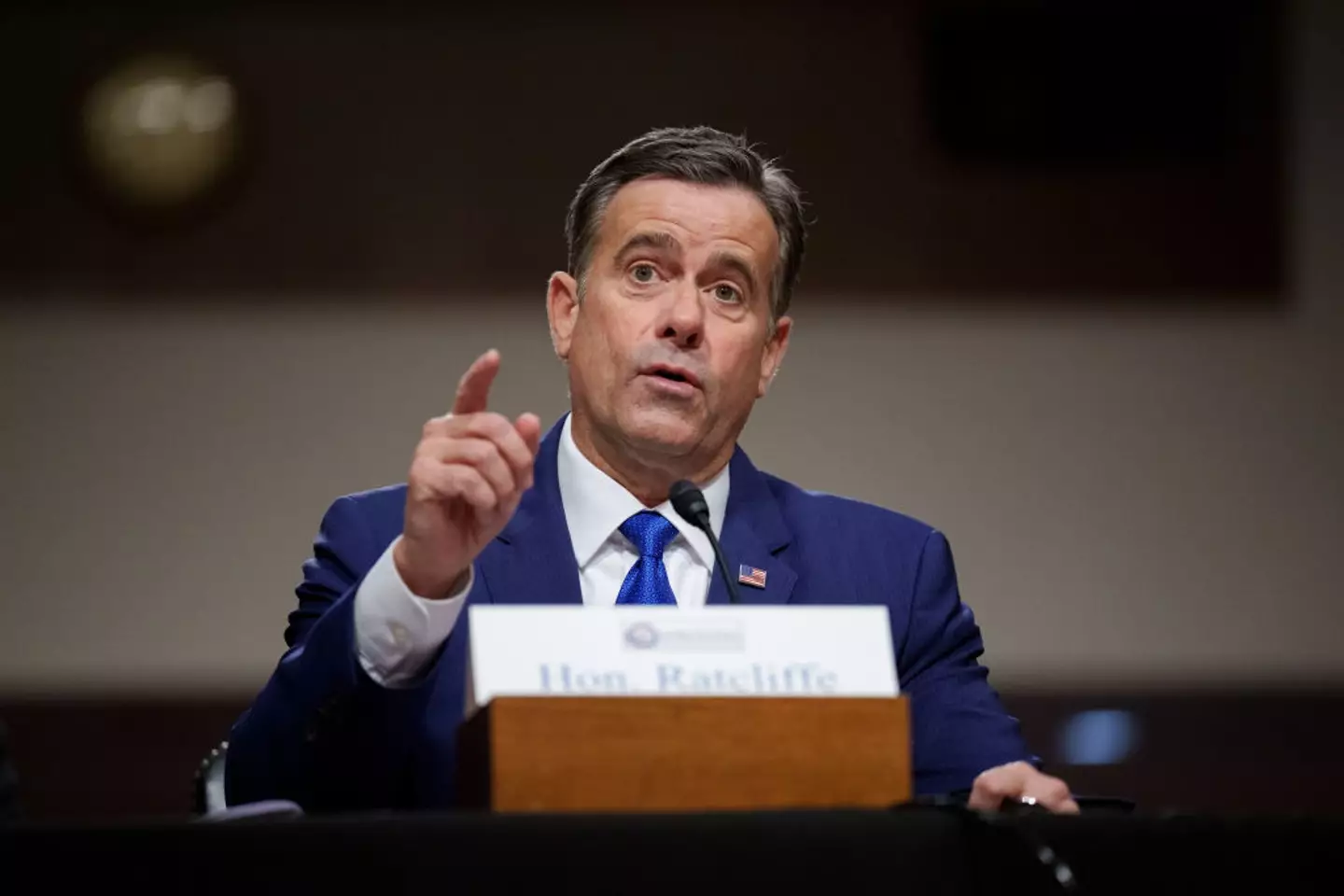 Ratcliffe made sure the CIA took a stance on the origins of Covid-19 (Andrew Harnik/Getty Images)