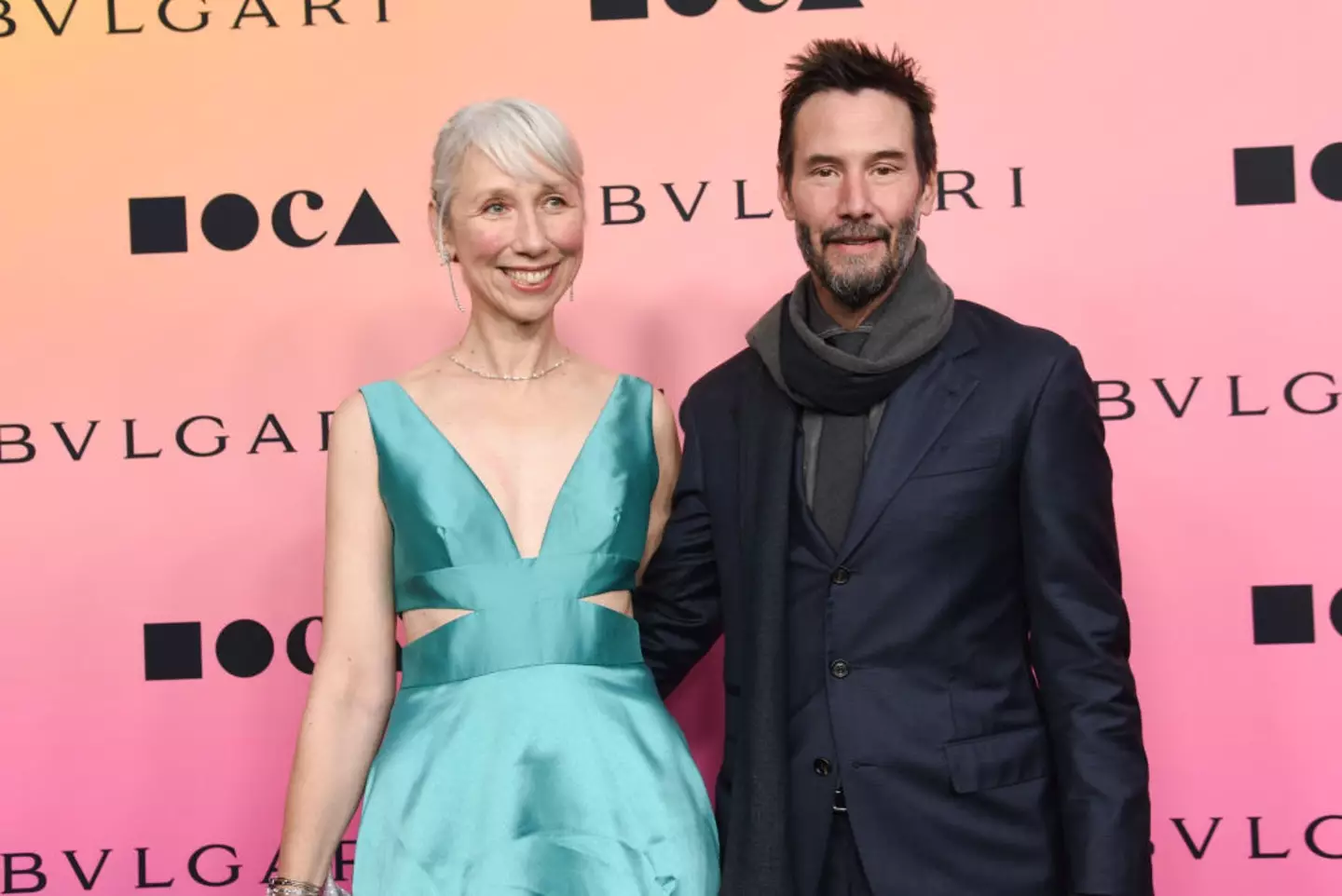 Reeves with girlfriend Alexandra Grant (Olivia Wong/WireImage)