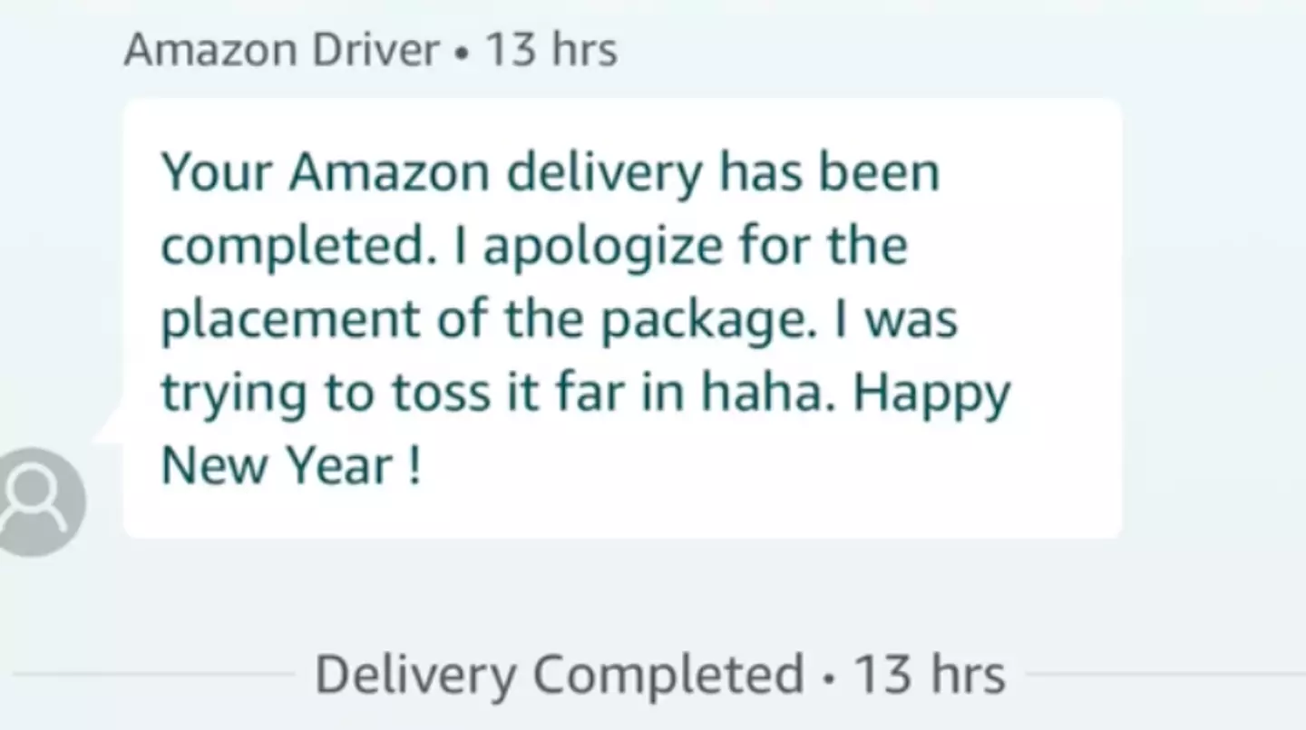 The driver apologized for what had happened.