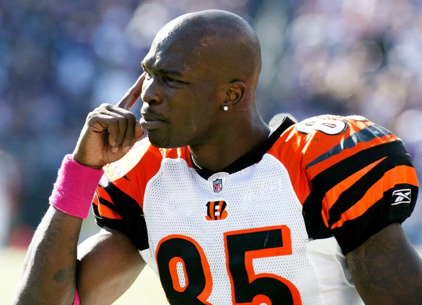 Chad Ochocinco during his NFL years at the Cincinnati Bengals.