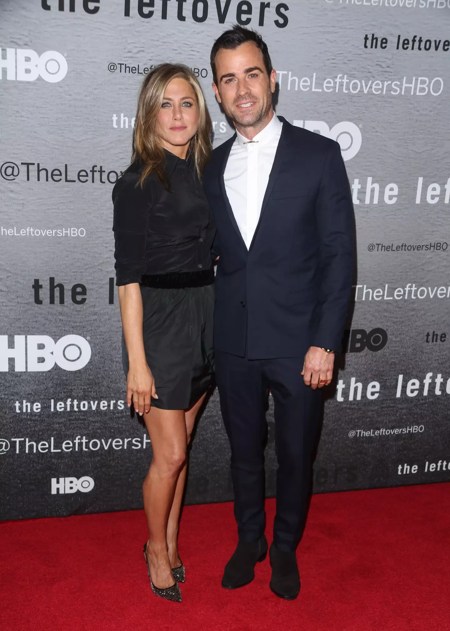 Theroux and Aniston were married for two years.