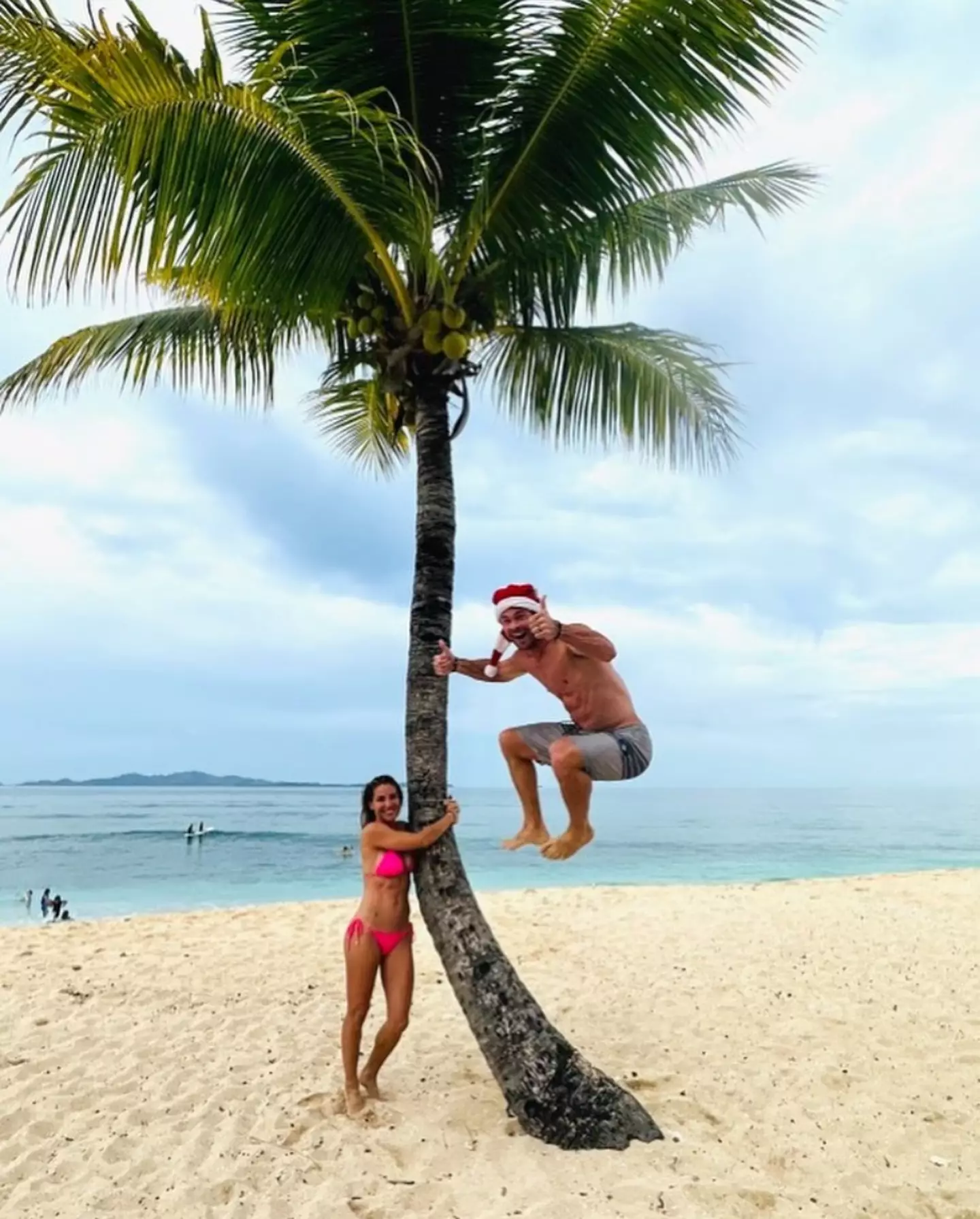 Hemsworth spent Christmas in Fiji this year.