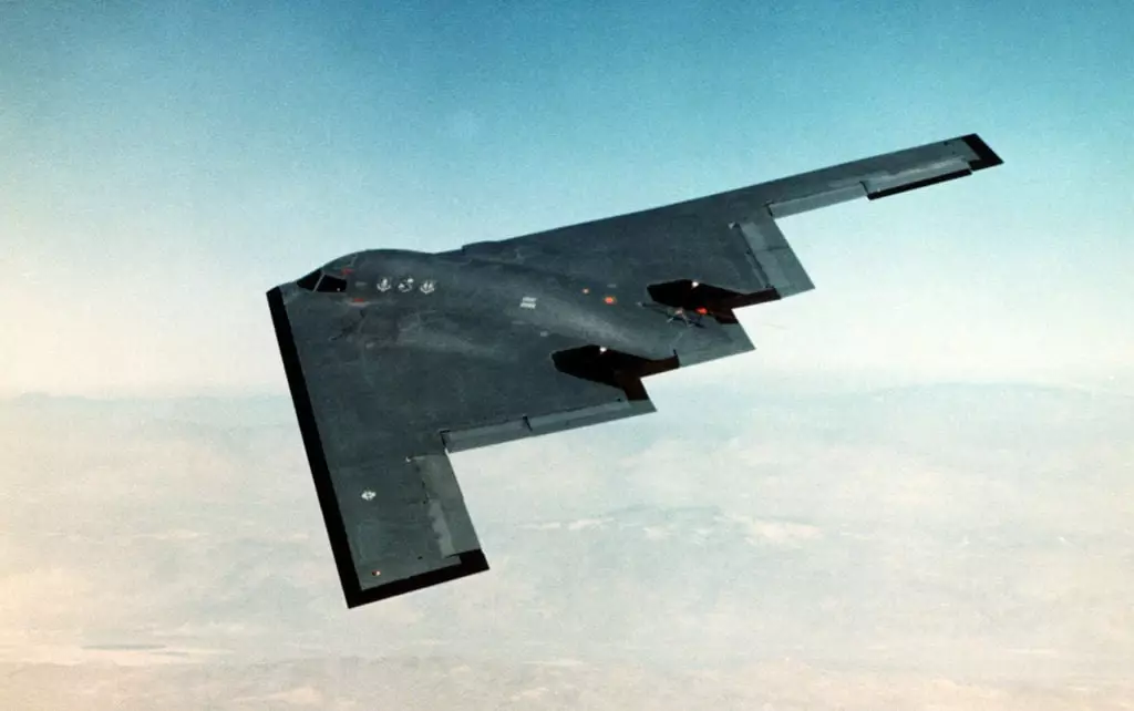 Could it be a B-2 aircraft at a strange angle? (USAF/Getty Images)