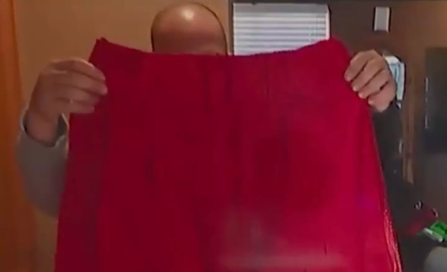 The parachute pants were found with the tapes.