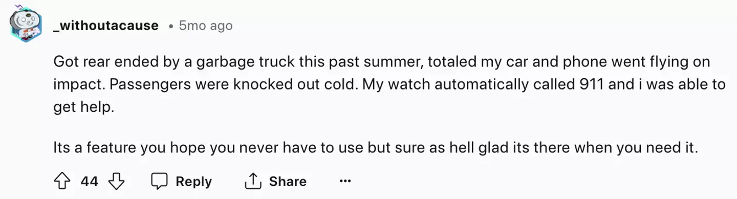 Other Reddit users were quick to share their own experiences with the feature (Reddit)
