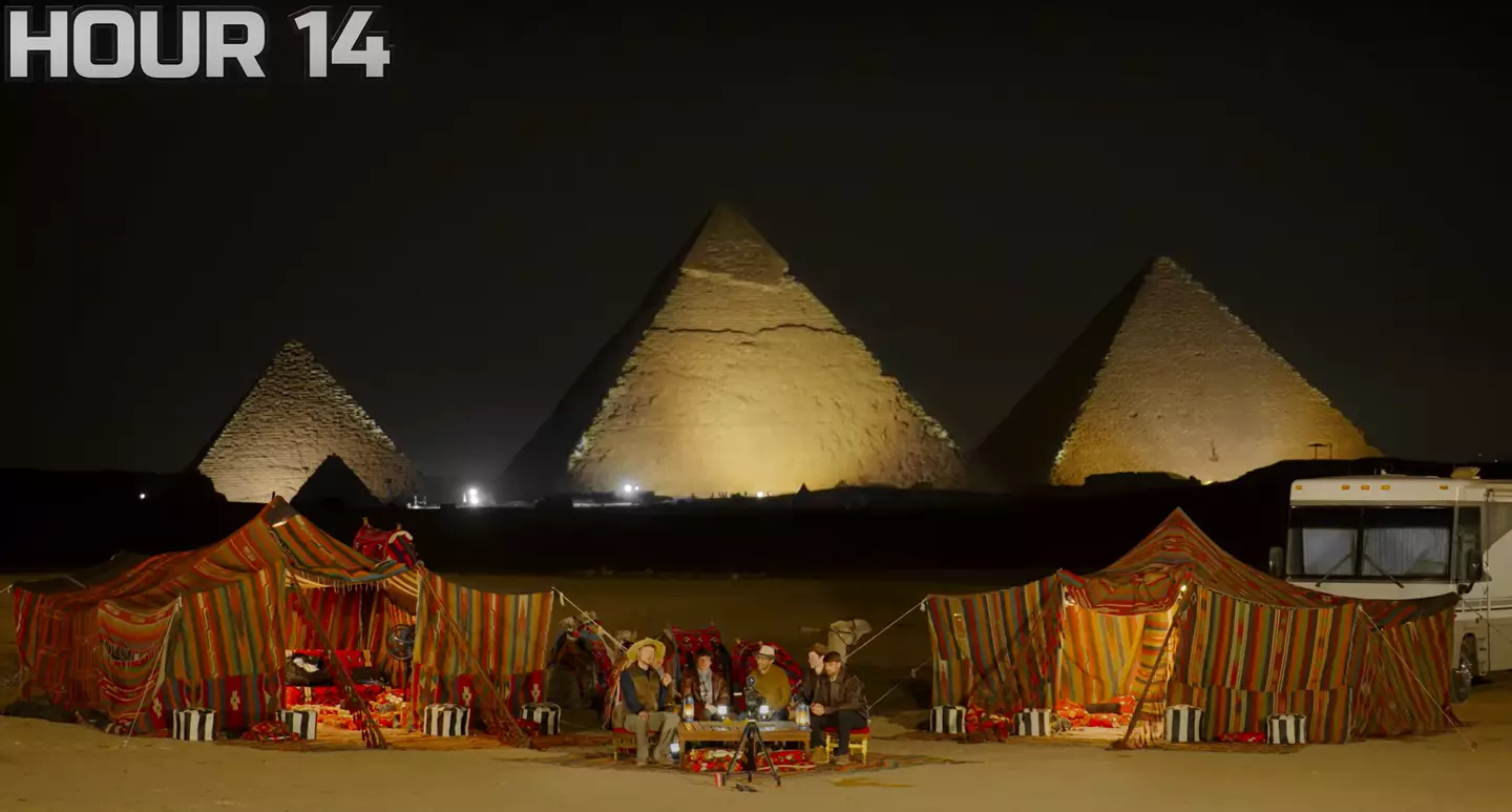 MrBeast's latest adventure saw him travel to Egypt to visit the famous Pyramids (MrBeast/YouTube)