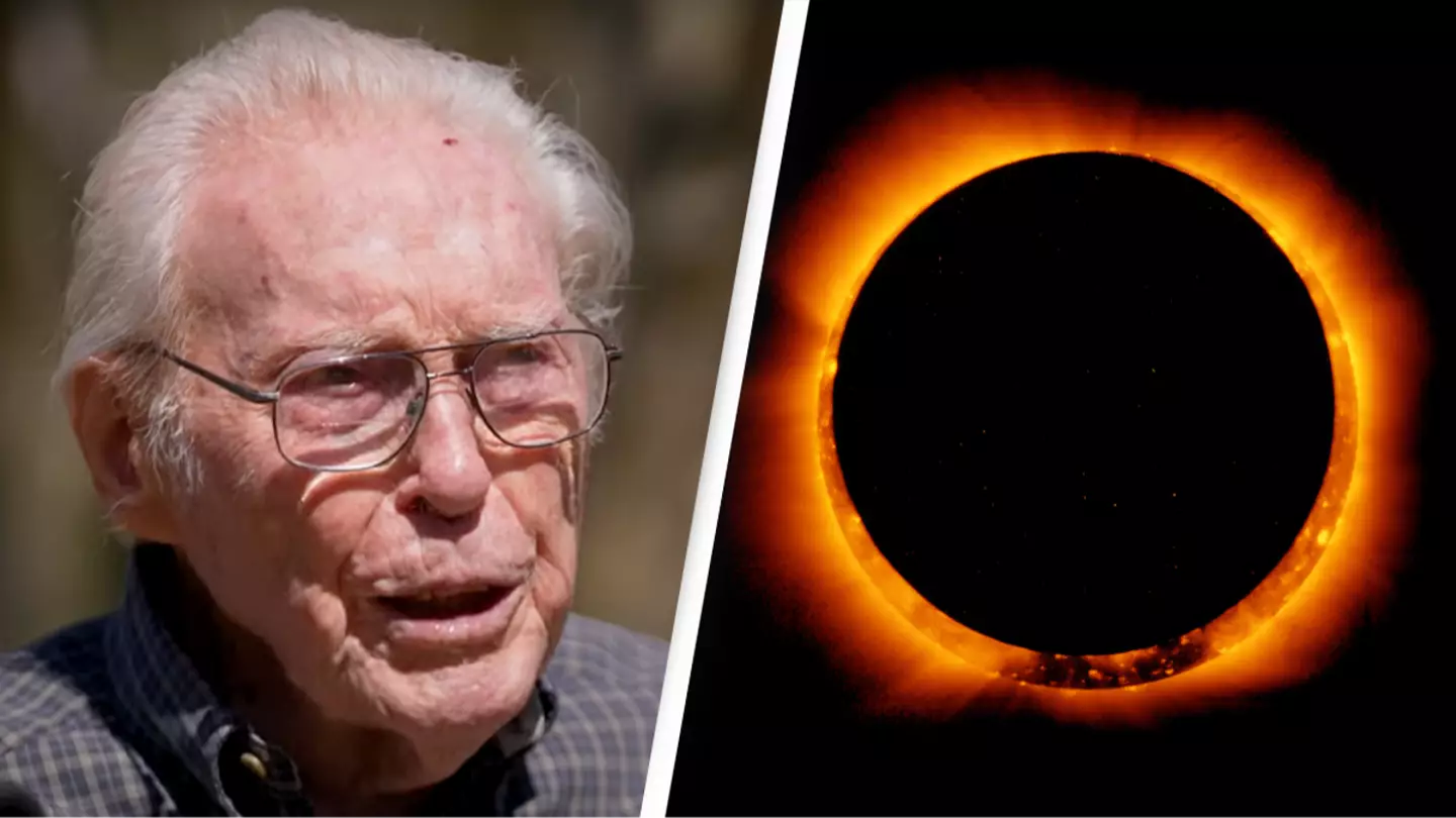 105-year-old man will witness his 13th total solar eclipse today