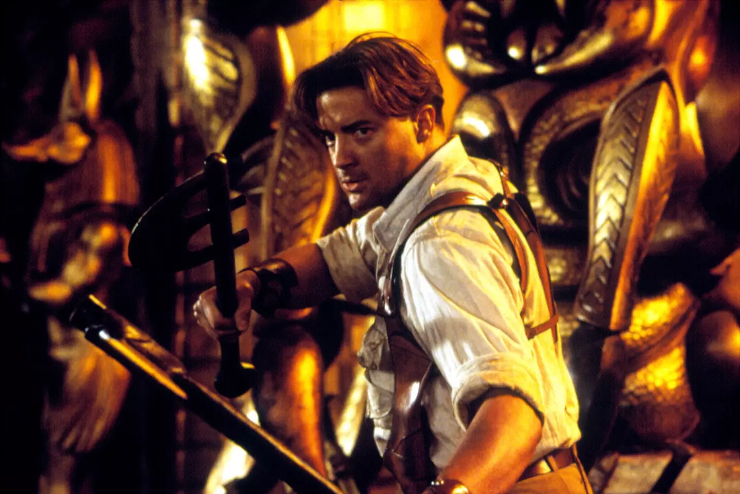 Brendan Fraser as Rick O'Connell in The Mummy Returns.