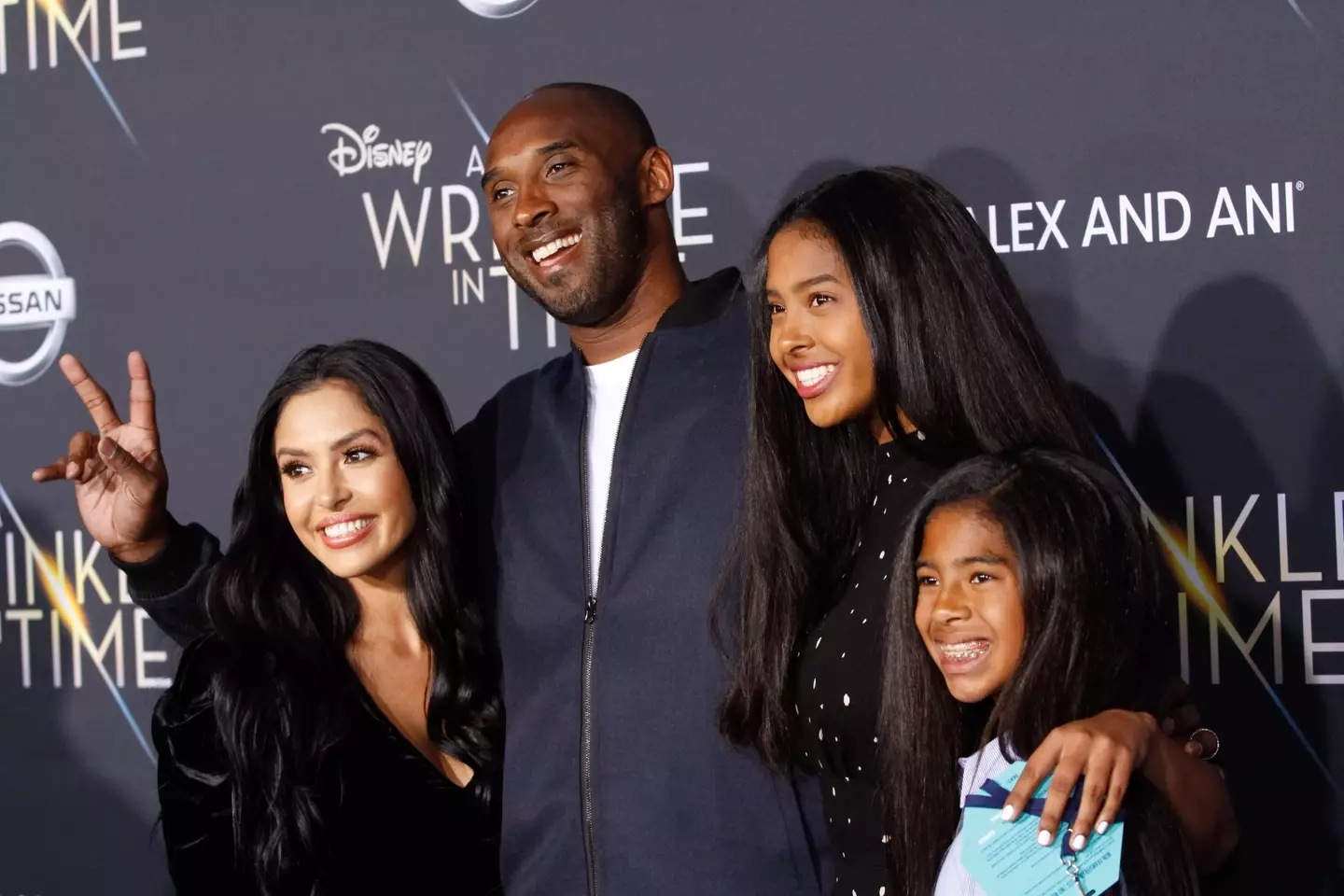 Kobe and Vanessa Bryant with children Gianna and Natalia.