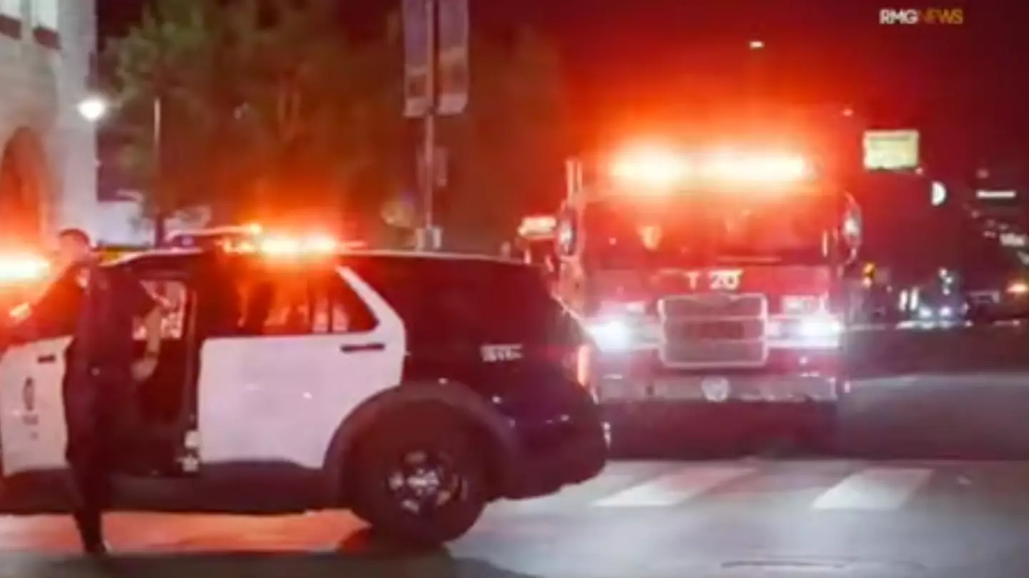 At least 20 people injured after car drove into a crowd outside LA nightclub