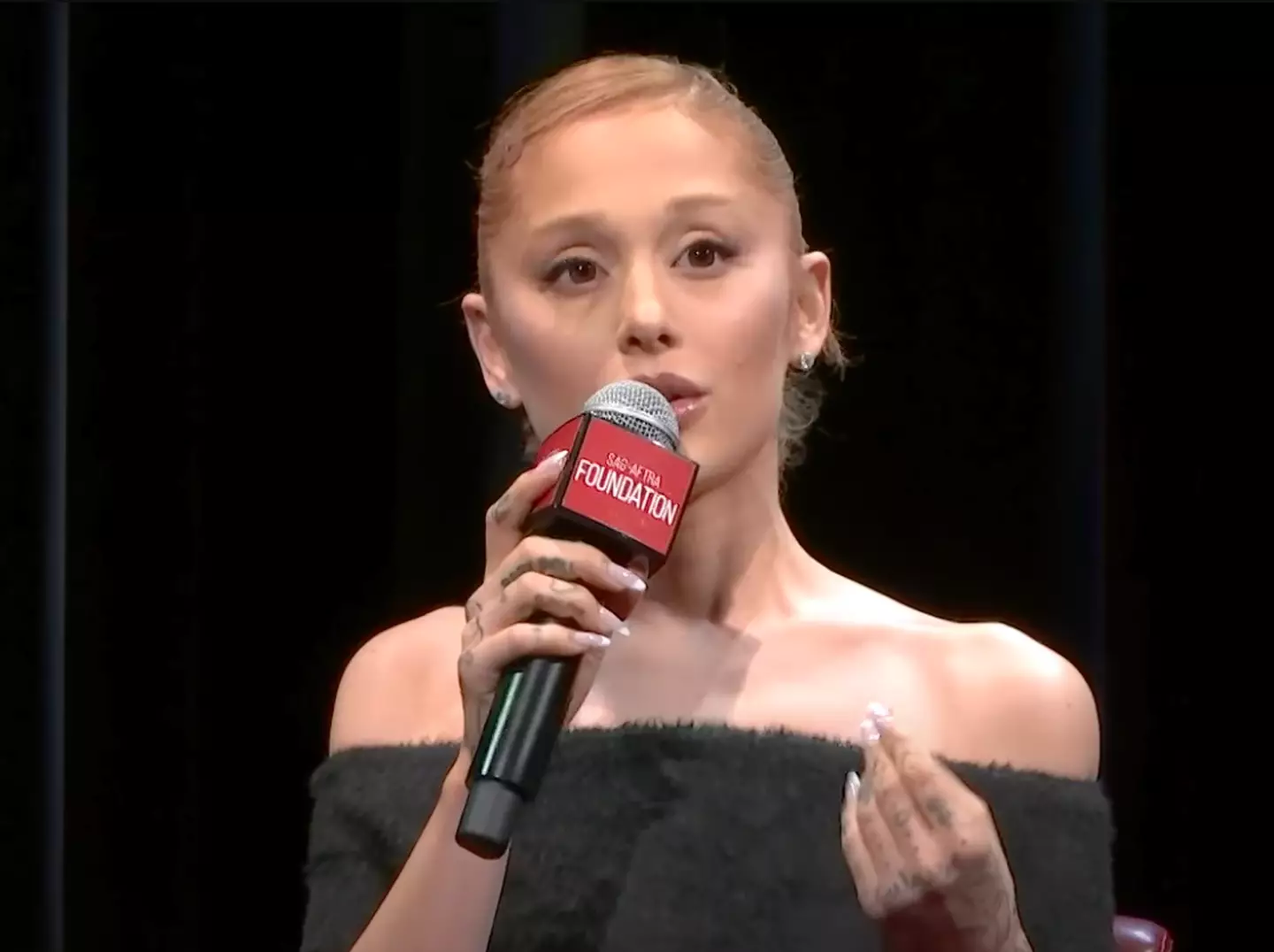 Ariana Grande said she and Cynthia sat down and discussed the contract (SAG-AFTRA Foundation)