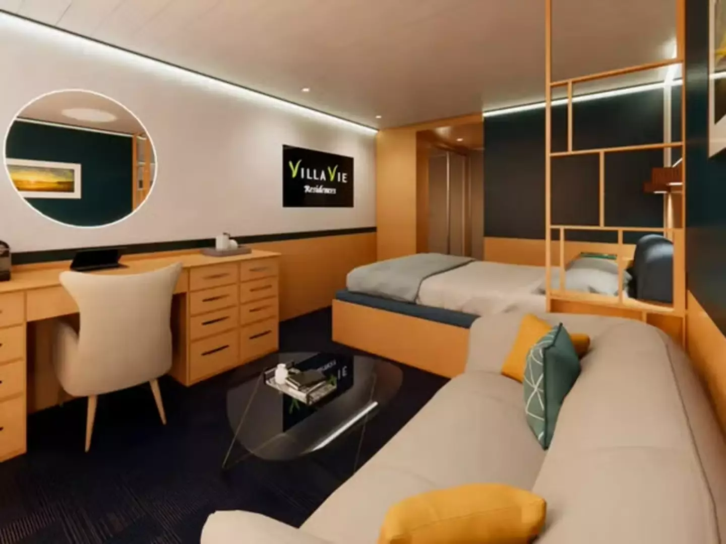 An interior cabin can be yours for $100,000.