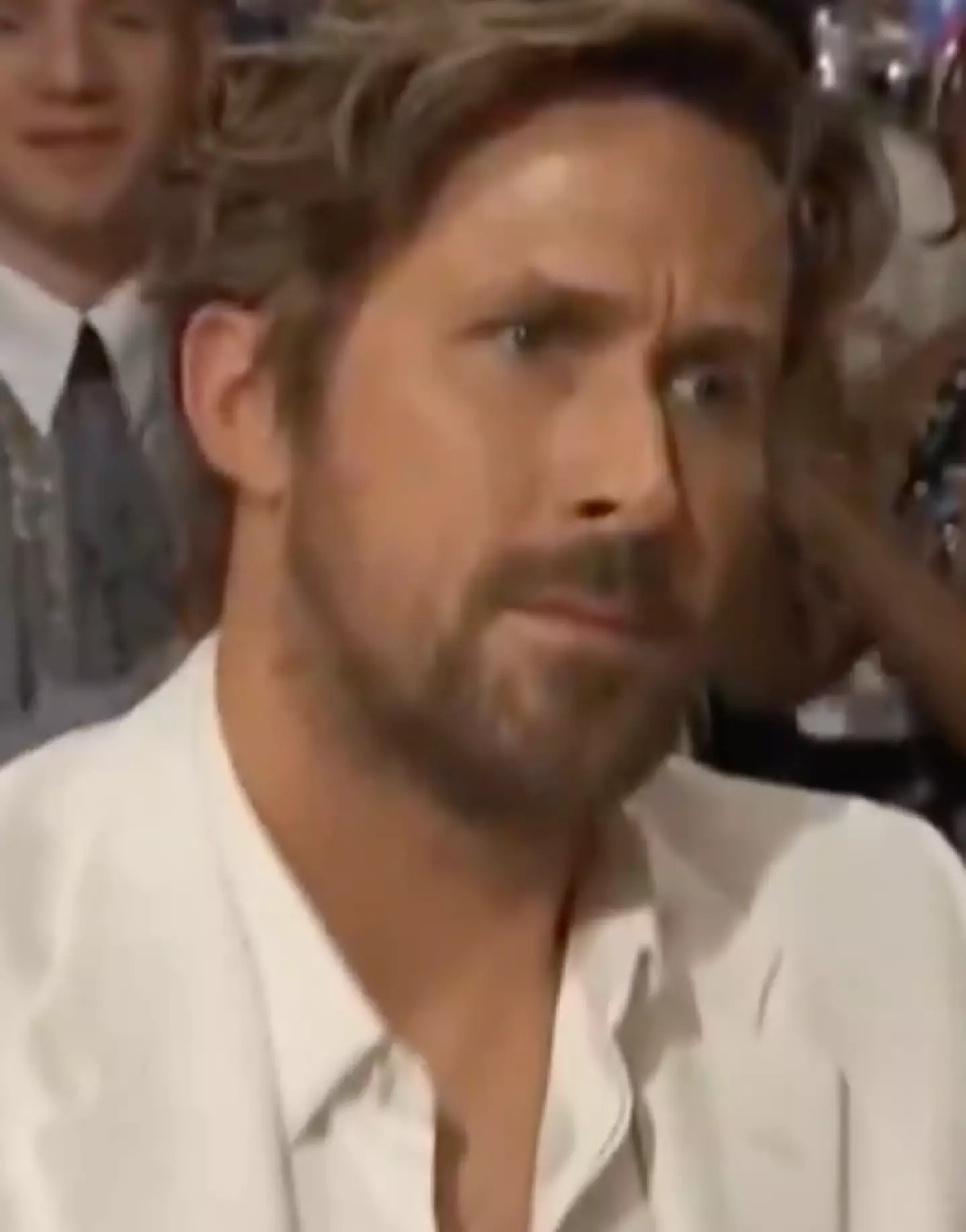 Ryan Gosling's reaction has become a meme.