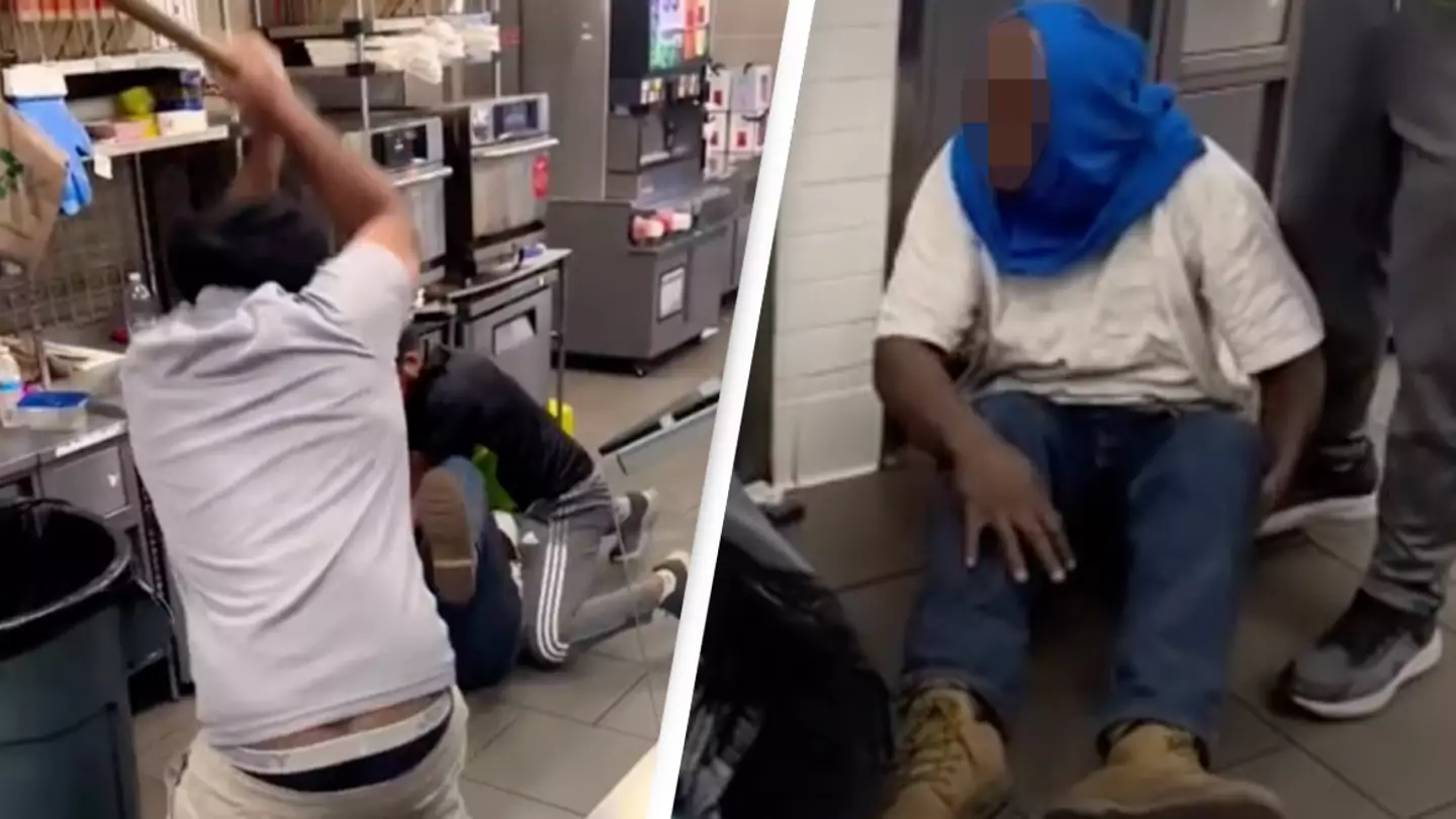 7-Eleven workers beat up man who tried robbing them until he starts crying