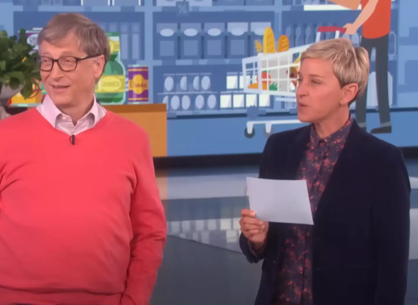 The billionaire was certainly a good sport in all of this.  (The Ellen DeGeneres Show)