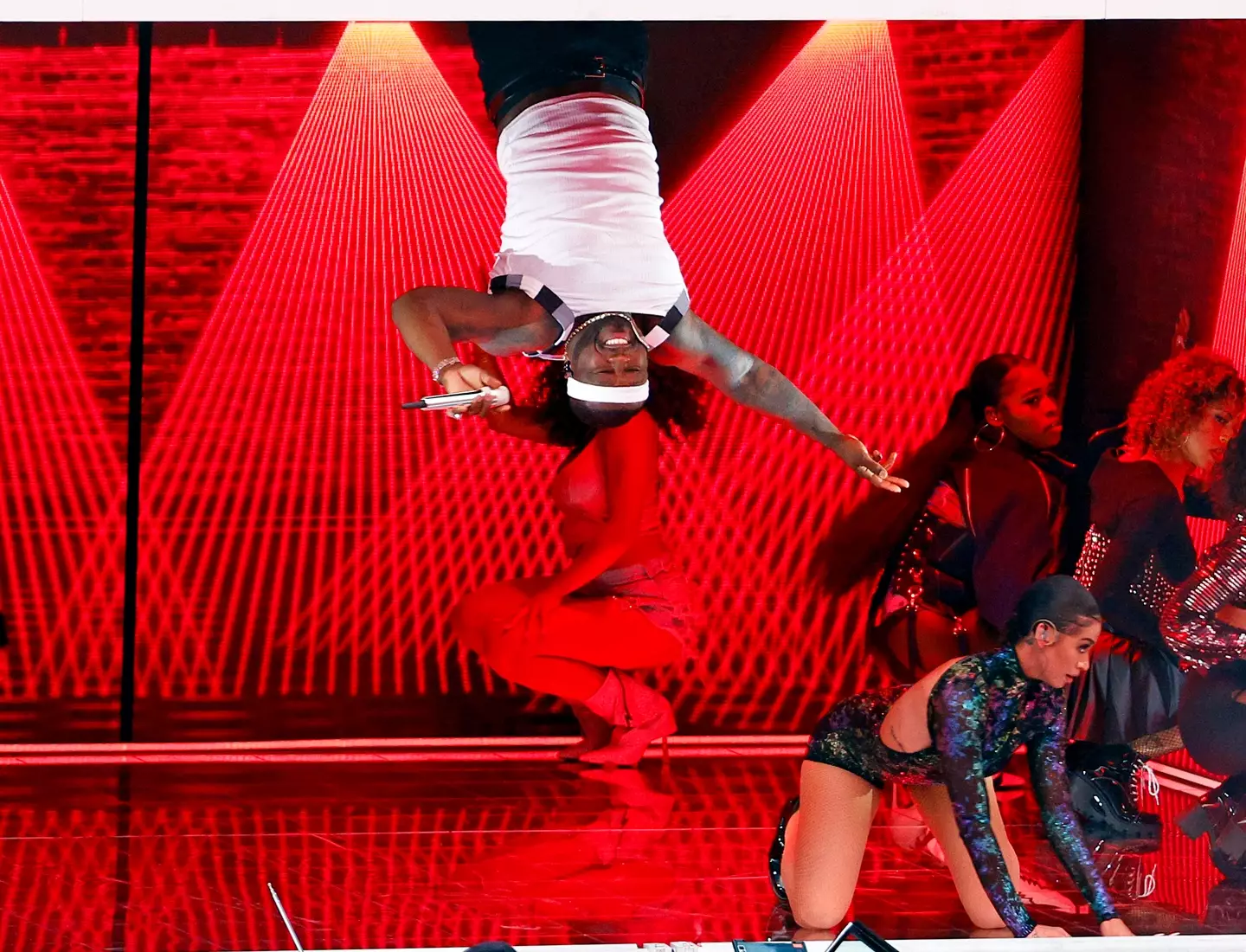 50 Cent's Super Bowl performance was certainly memorable. (Ronald Martinez/Getty Images)