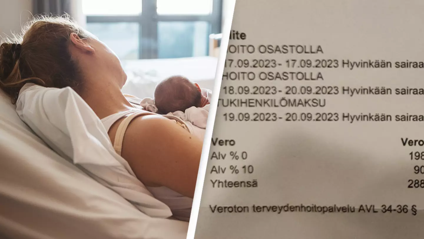 People stunned after man shares price he and his wife paid for giving birth in Finland