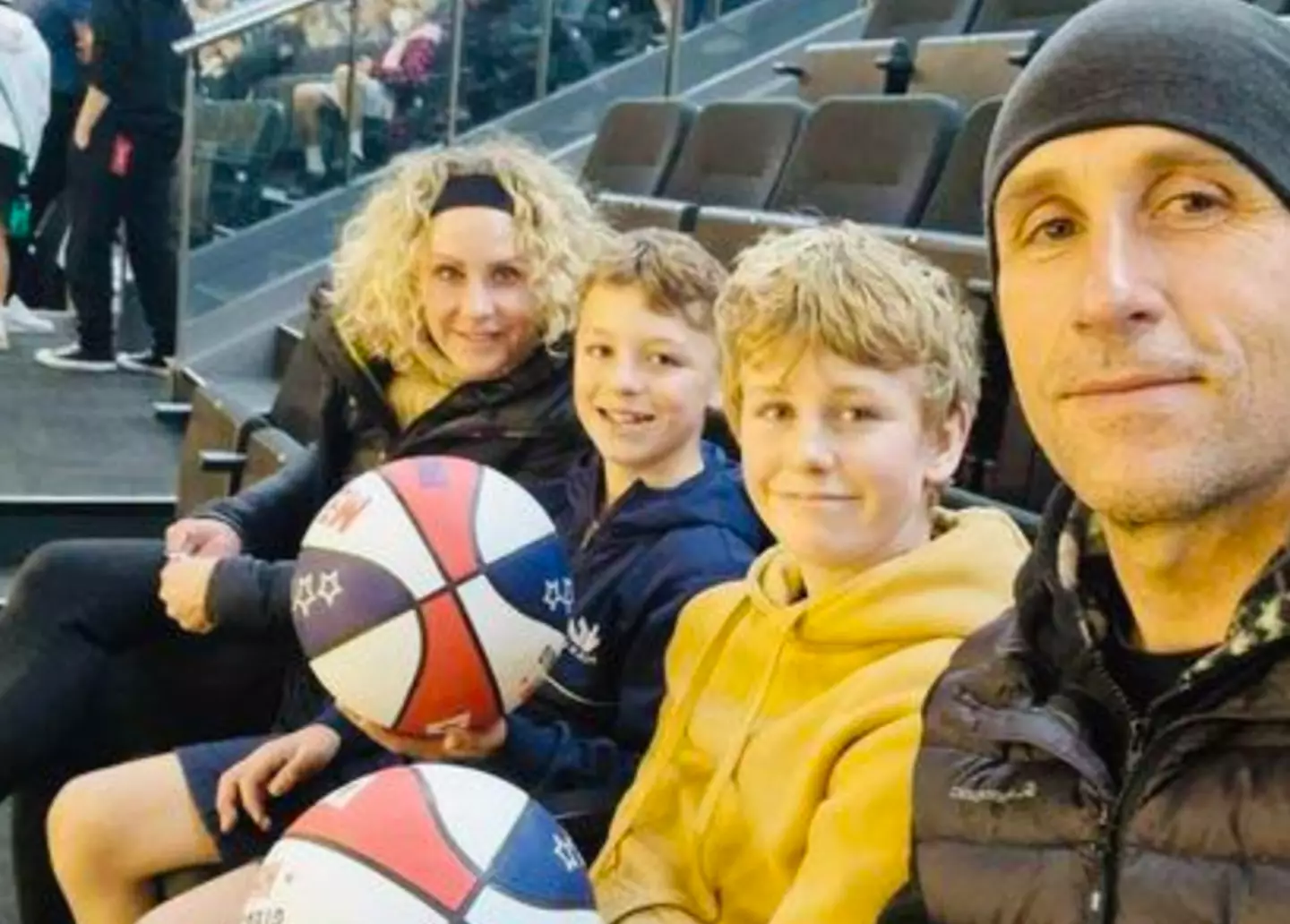 John and Maria share two teenage sons, Jed and Sam (Give A Little)