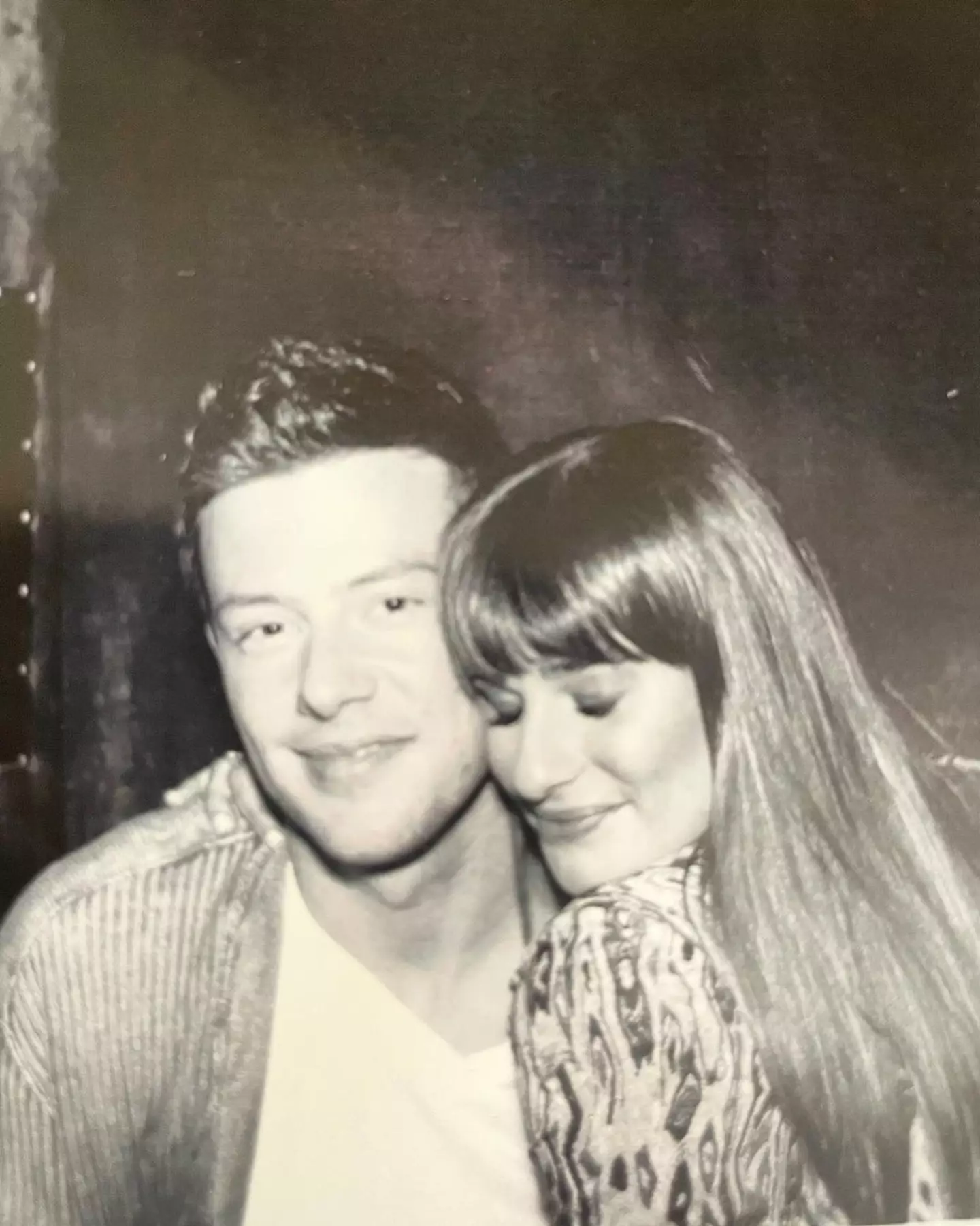 Michele shared an old snap of her and Cory Monteith with the emotional post.