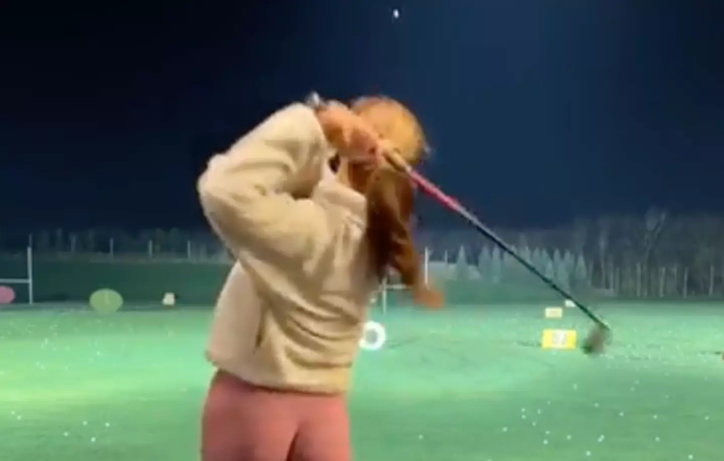 Georgia was praised for her response to the man (GeorgiaBallGolf via TikTok)