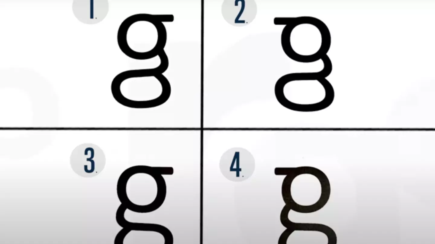 Scientists discover most people can't recognize the correct letter G