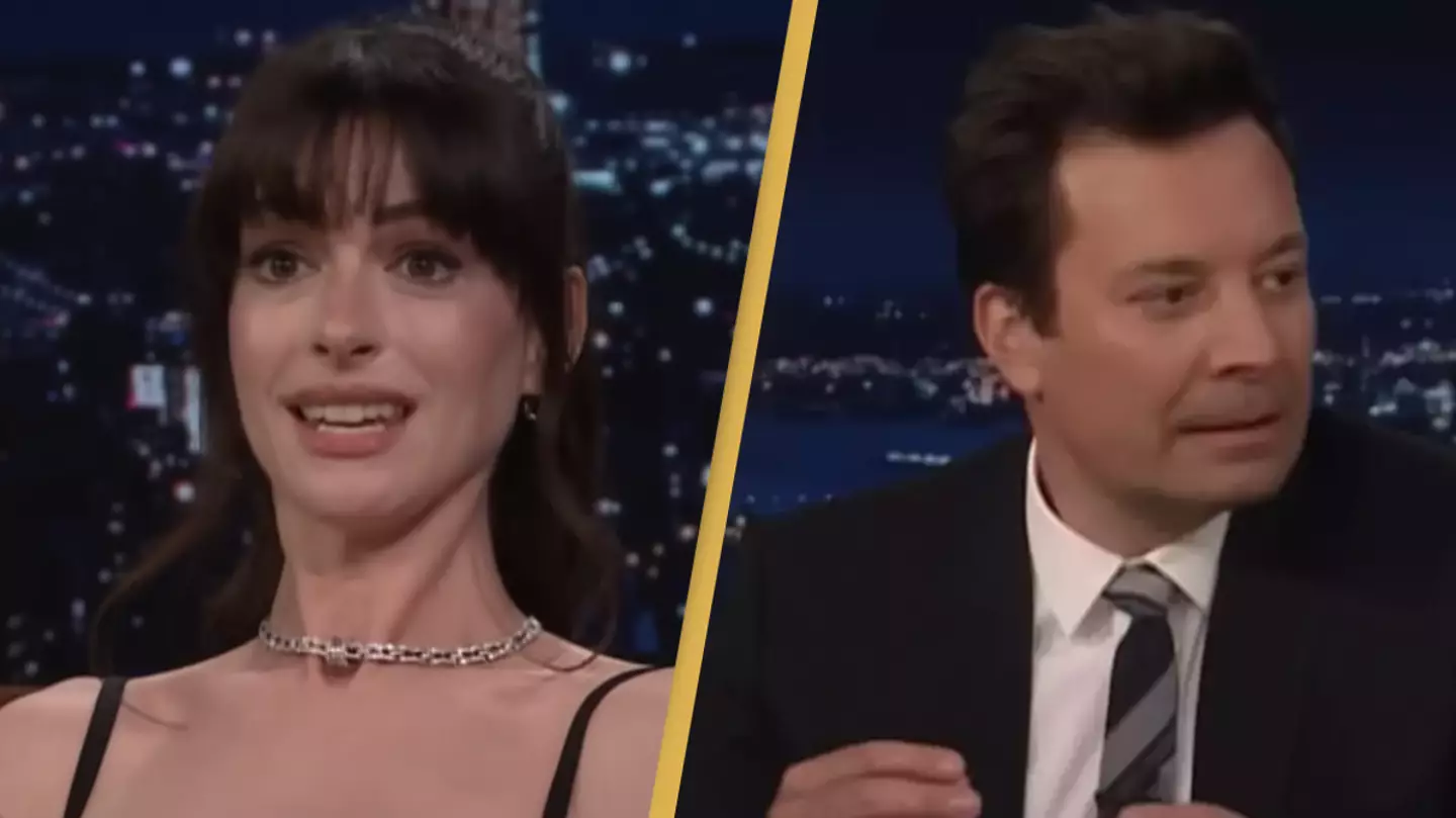 Anne Hathaway claps back at Jimmy Fallon audience after interview took an uncomfortable turn