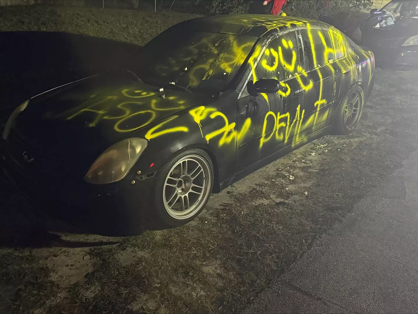 A teenager spray-painted what she thought was her ex's car (Volusia Sheriff's Office)