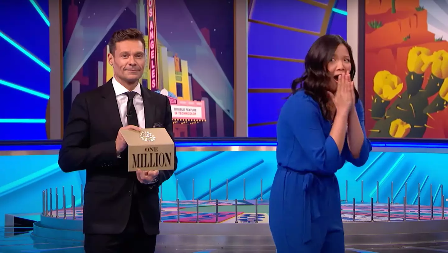 Seacrest revealed she was competing for one million dollars (YouTube/Wheel of Fortune)