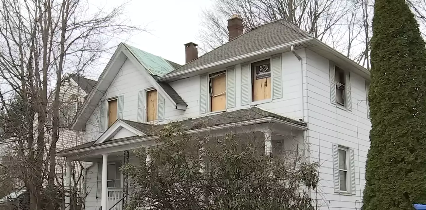 Firefighters were called to the house in Connecticut (CBS)