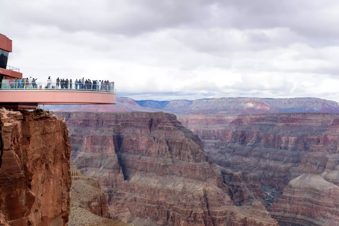 The Grand Canyon Skywalk is a popular tourist attraction.