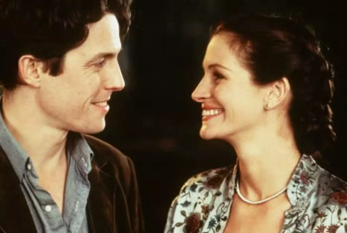 Hugh Grant and Julia Roberts in Notting Hill.