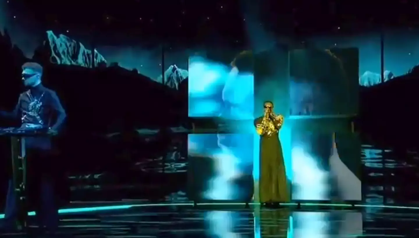 Tvorchi performing at Eurovision.