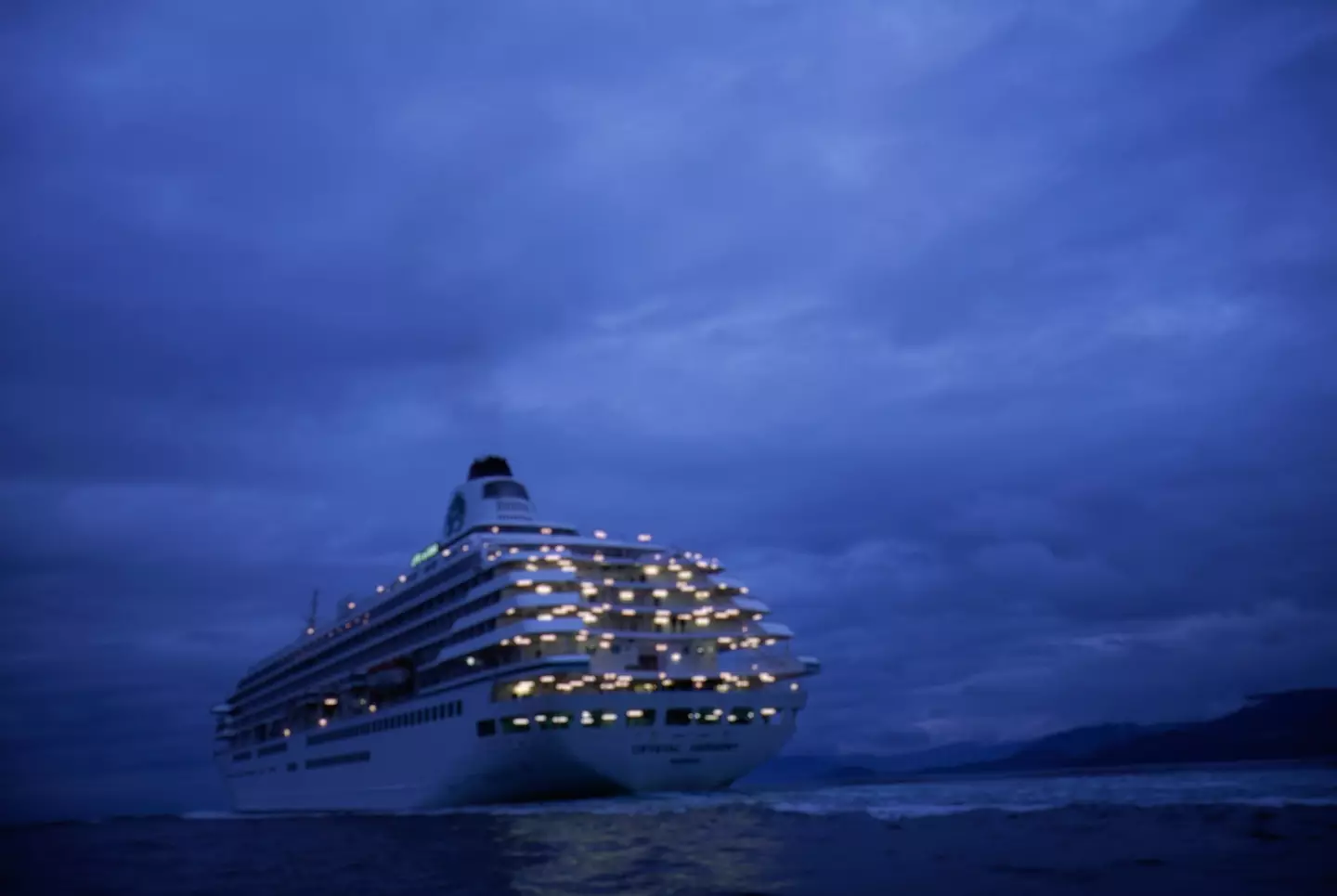 The vessel had to turn its lights off and close the blinds (Getty Images)