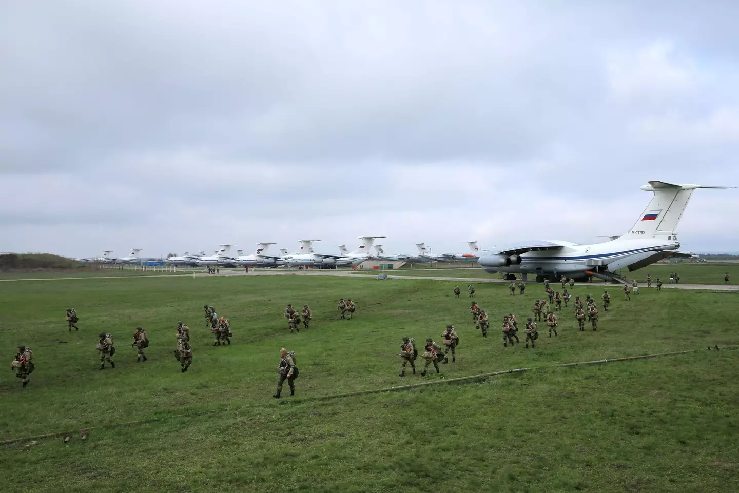 Around 60 Russian paratroopers are said to have staged a mutiny and refused to fight in Ukraine (Alamy)